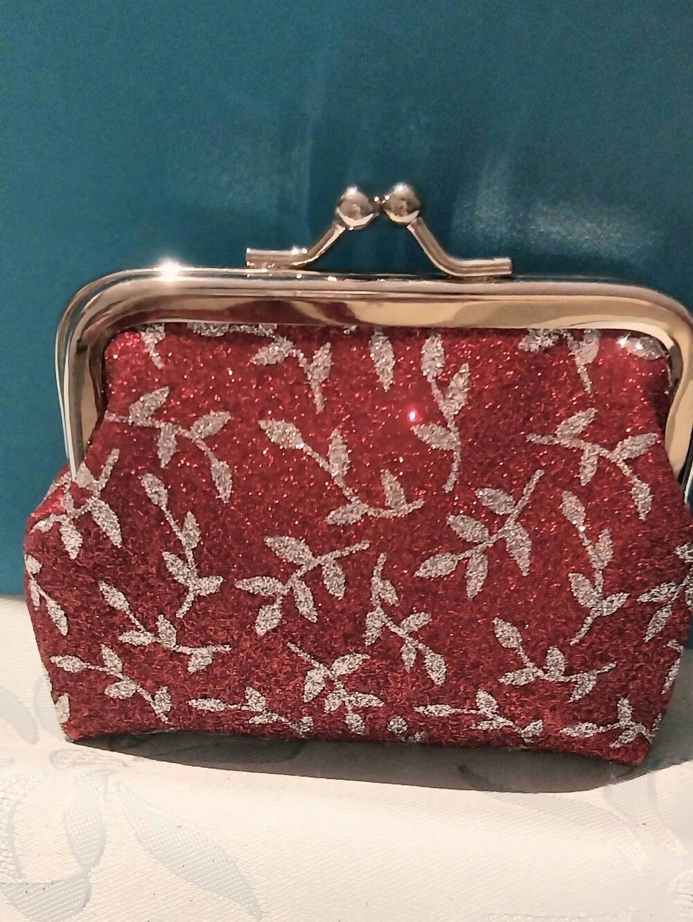 ♨️♨️Red Glitter Clasp Coin Purse